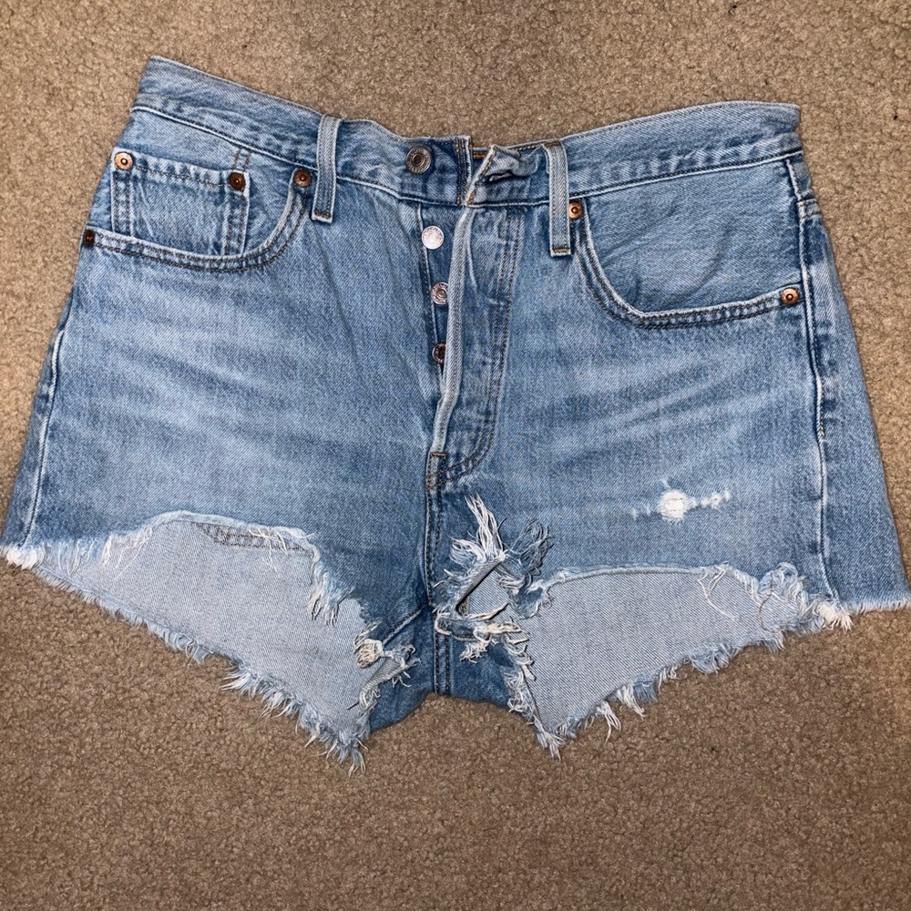 Levi's Women's Blue Denim Shorts